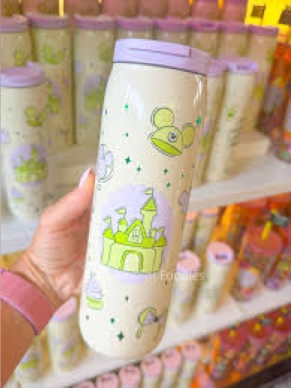 2026 Disney Parks Starbucks Summertime Castle Mickey Ear Steel Travel Tumbler